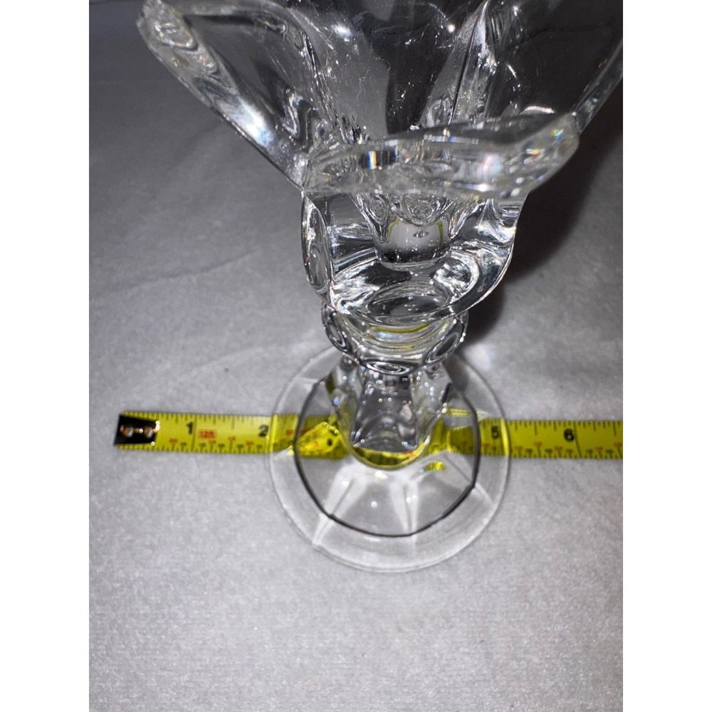Gorham Crystallites Viscount Lead Crystal Candlestick Holder 6.75in Vintage - Picture 6 of 8